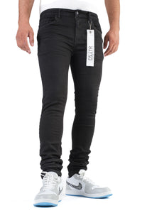 Premium disaster Men's classic ultra stretch jean - Jet black