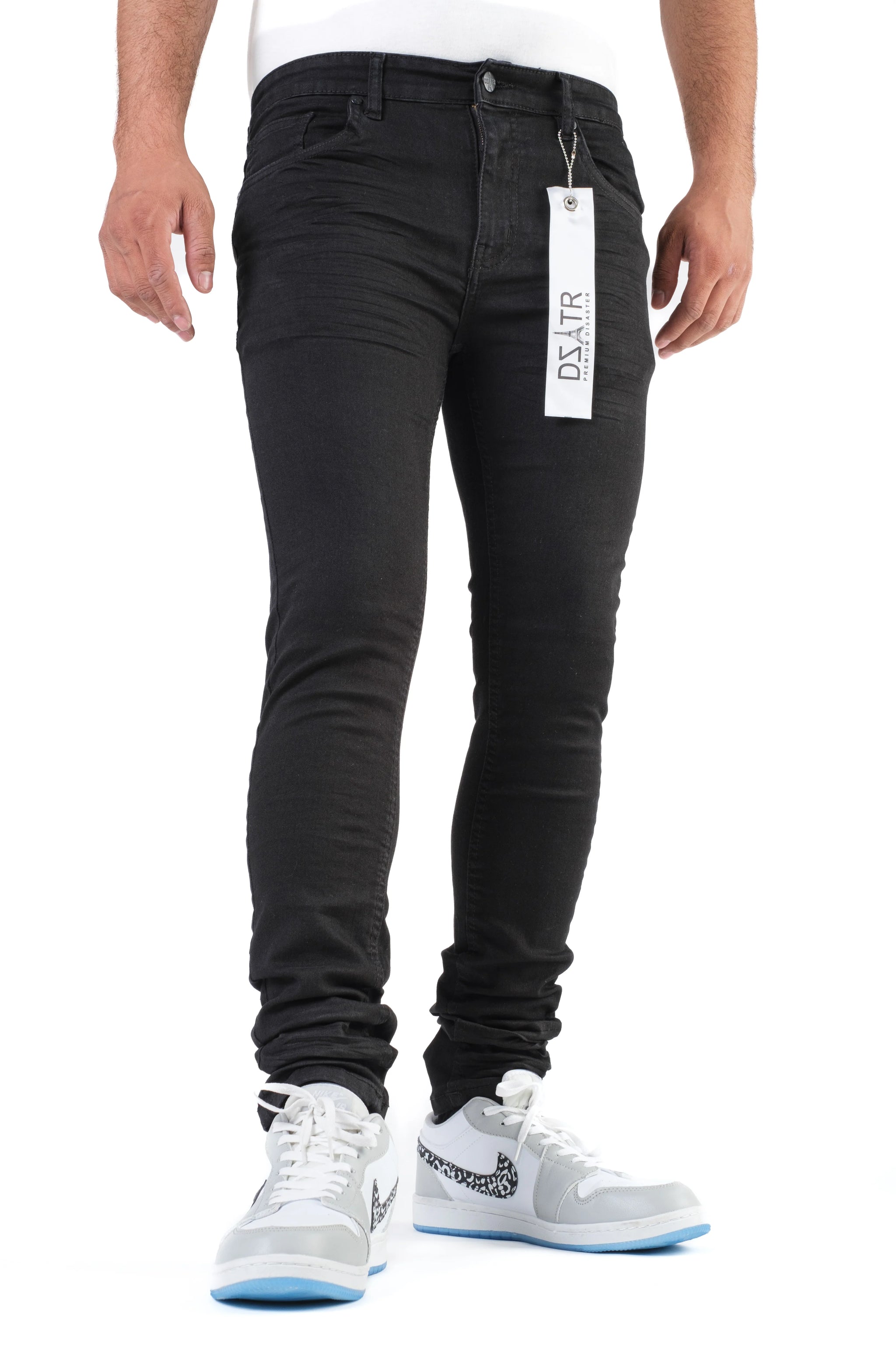 Premium disaster Men's classic ultra stretch jean - Jet black