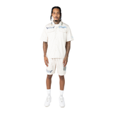 Smoke Rise Men's Boxy Tapestry Button-Up Shirt Chalk