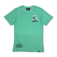 Denimicity Men’s Goatest of All Stoned Out Rhinestone Tee teal