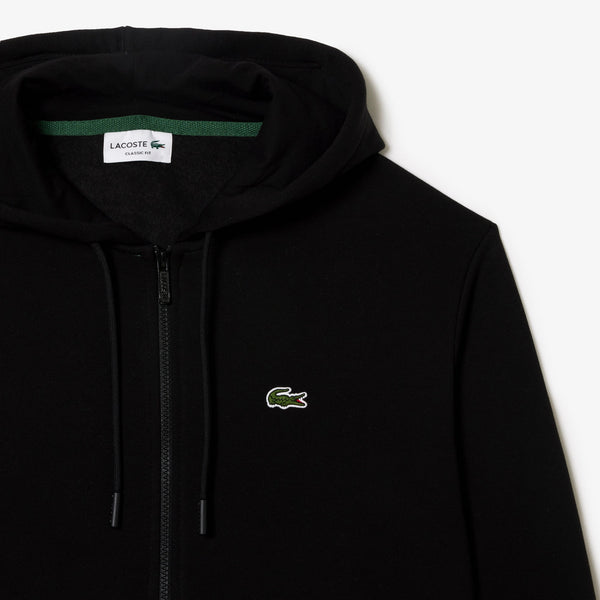 Lacoste (Men’s Black fleece zip hoodie)