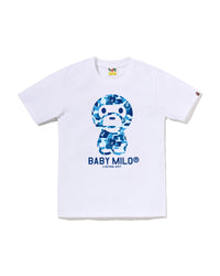 Bape ABC Camo Baby Milo Tee White X Blue