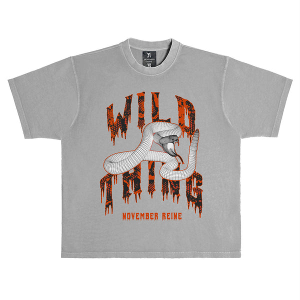 November Reine (Grey/Orange "Wild Thing" t-shirt)