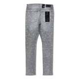 Focus Denim Men's Rhinestone Jeans - light Grey