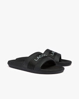 Lacoste Men's Croco Logo Slides Black
