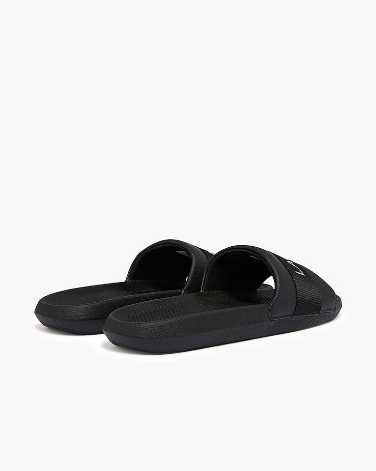Lacoste Men's Croco Logo Slides Black