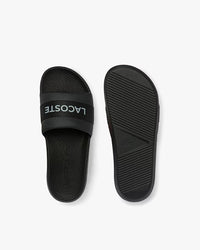 Lacoste Men's Croco Logo Slides Black