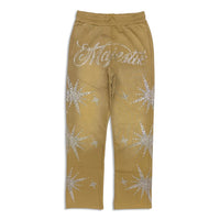 Majestik Men's Rhinestone Dyed Heavy Jogger set eggshell