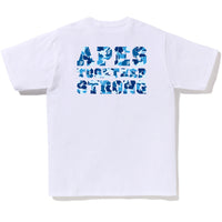 Bape Men’s Abc Camo College Ats Tee White X Blue