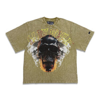 Si Tu Veux Denim Le Monde Graphic T-Shirt – Sandstone Wash