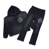 First Row Faith Dealer A Sacred Vow Sublime Light Stacked Jogger set Black