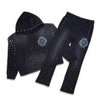 First Row Faith Dealer A Sacred Vow Sublime Light Stacked Jogger set Black