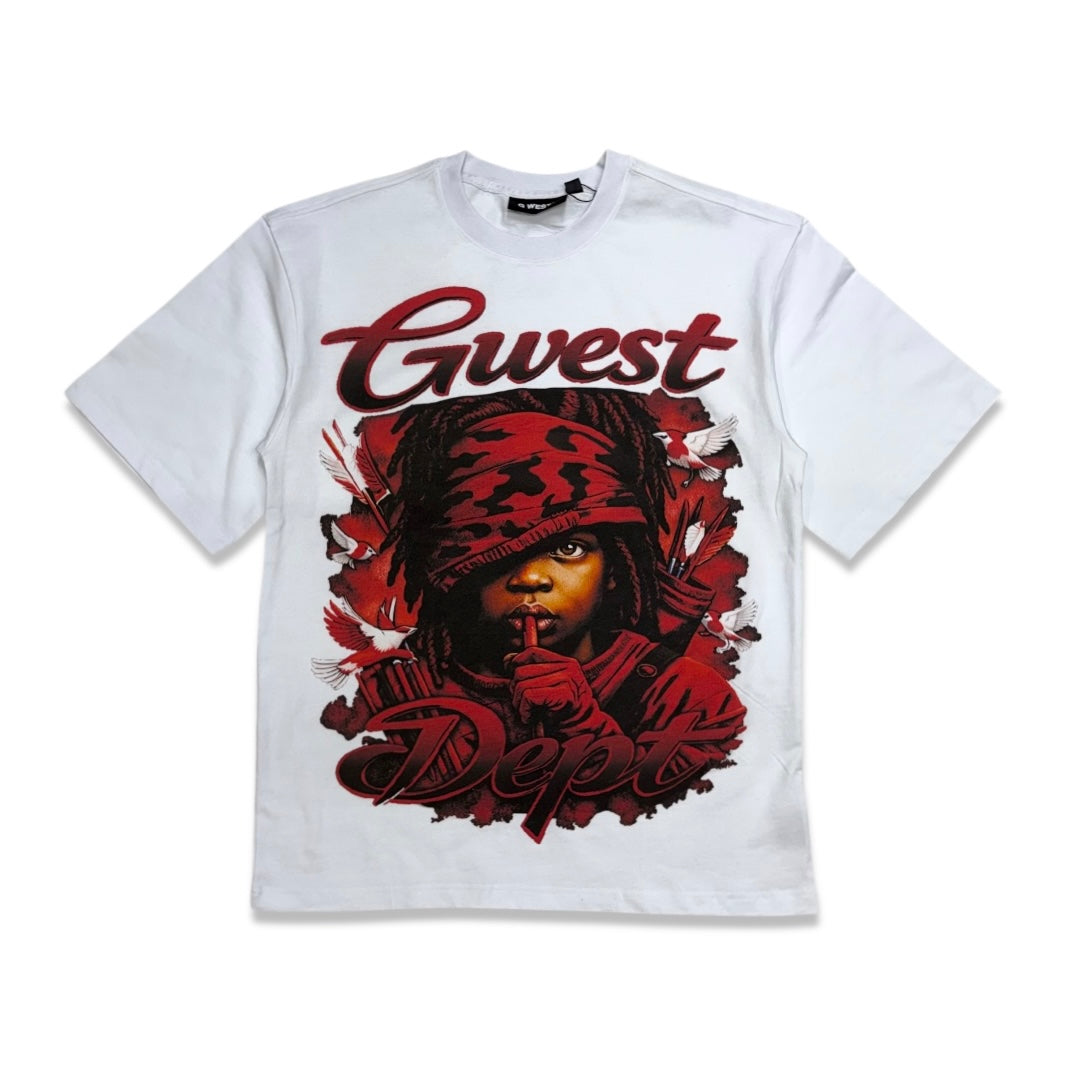 G west Men's Scarface Tee White/Red