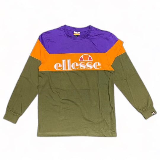 Ellesse (Purple/Army green Long Sleeve T-Shirt