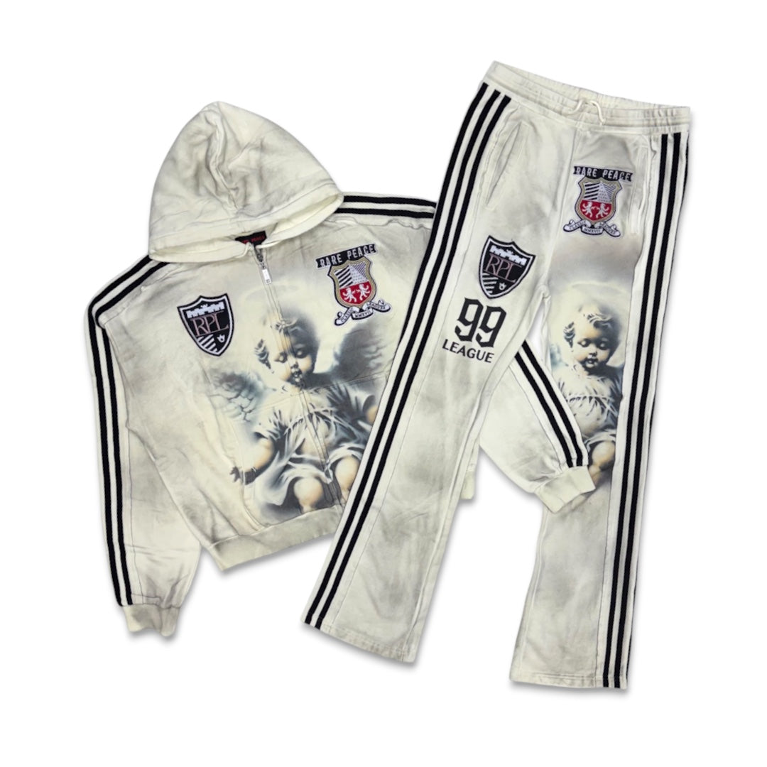 Rare Peace League Jogger Set Cream