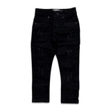 Premium disaster kids's ripped jean Black 3D