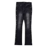 Kindred Men’s Rhinestone Stacked Jeans black