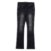 Kindred Men’s Rhinestone Stacked Jeans black