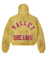 Vale Forever Sun Cluster Zip Up Hoodie Mustard Yellow