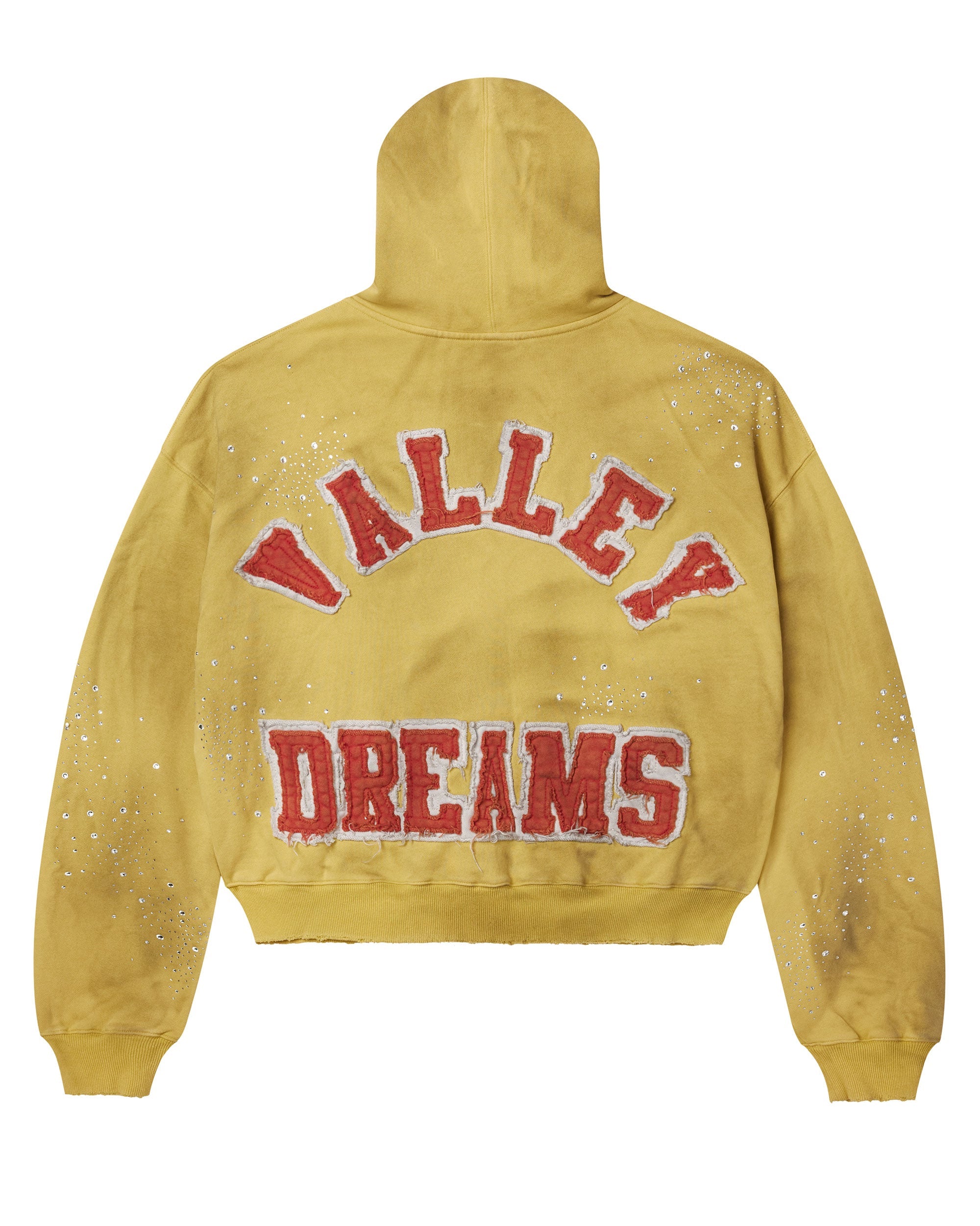 Vale Forever Sun Cluster Zip Up Hoodie Mustard Yellow