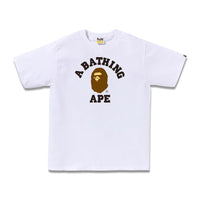 Bape Men’s College Tee White X Brown