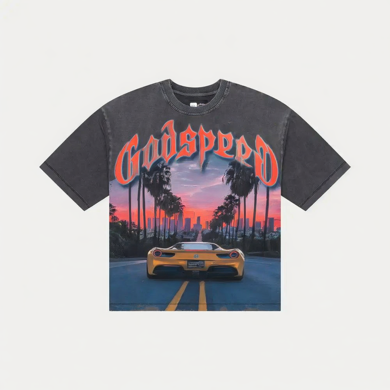 Godspeed Sunset BLVD T-Shirt Grey Wash
