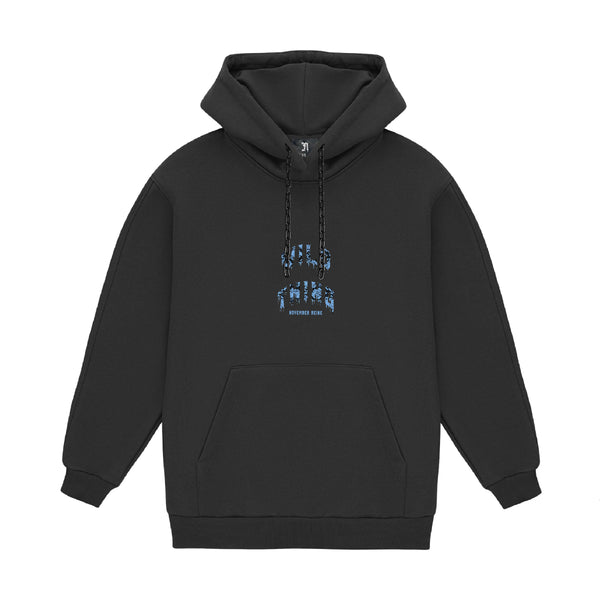 November reine (black/baby blue “wild thing hoodie)