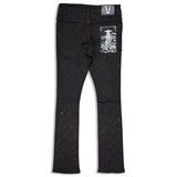 Vicious Denim Men's Stacked embellished jean - Jet Black