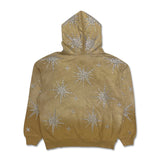 Majestik Men's Rhinestone Dyed Heavy Jogger set eggshell