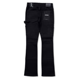 Kindred Men’s Rhinestone Denim Stacked Jeans Black