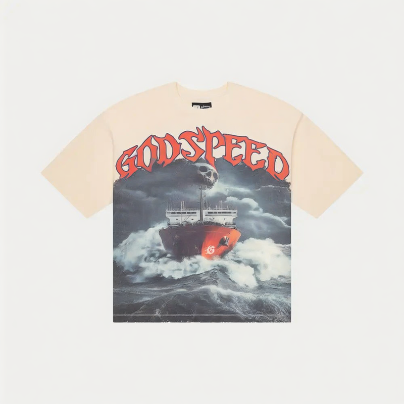 Godspeed Sea Sick T-shirt Bone