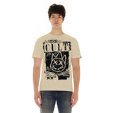 Cult of individuality Crew Neck Tee "Cult Tour" in Beige