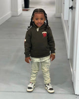 Exit kids Light indigo cut patch skinny jean