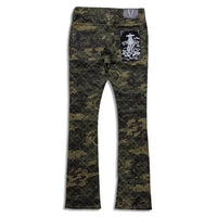 Vicious Denim Embellished Stack Jeans – Camo