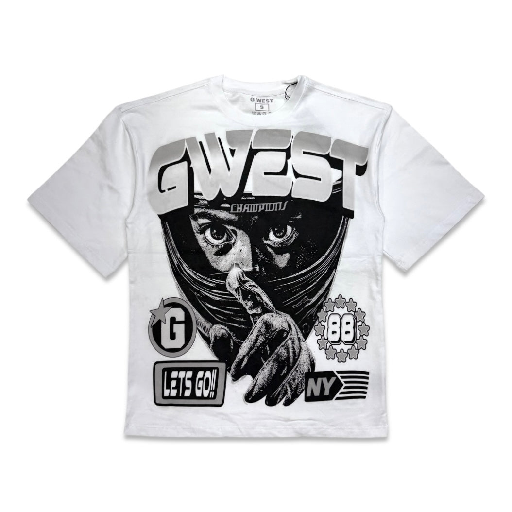 G west Men's Champion Tee White/Grey