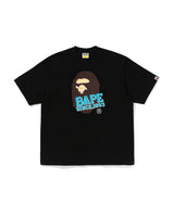 Bape Stencil Font Ape Head Tee Black