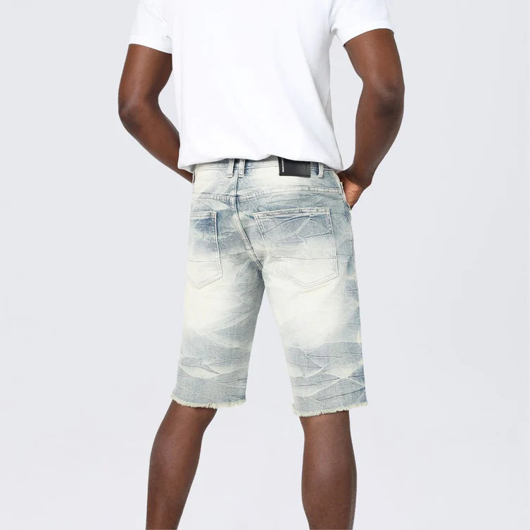 Smoke Rise 12" Essential Slim Jean Shorts – Alpine Blue