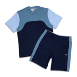Lacoste Men’s Colorblock Short Set - Navy Blue