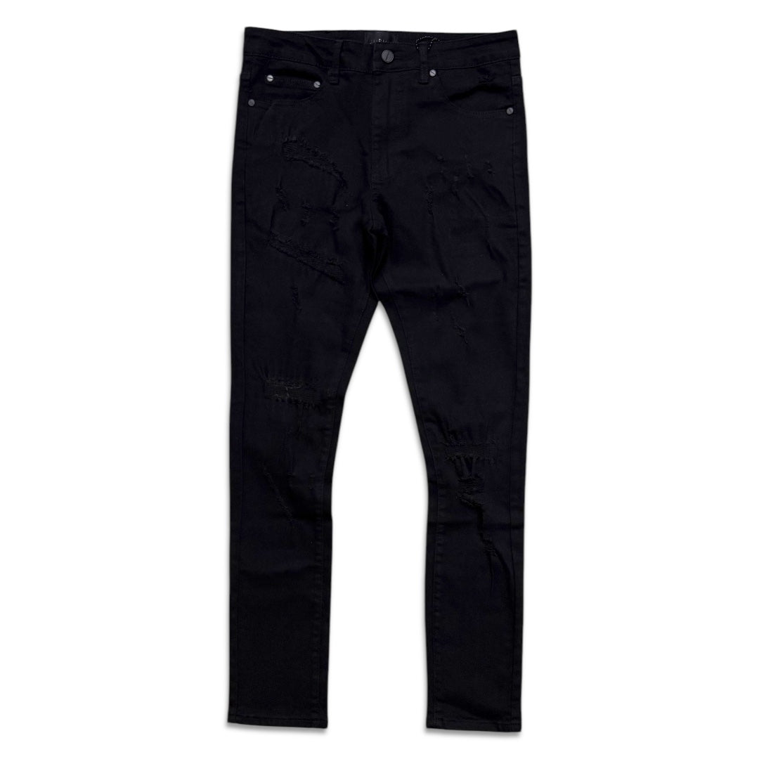 Supply Men's Distressed Jeans - Jet Black