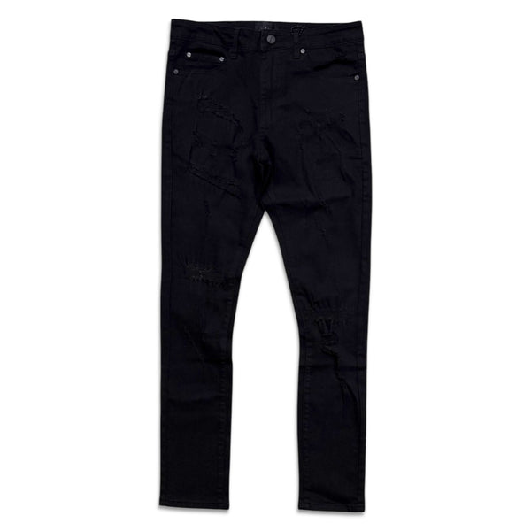 Supply Men's Distressed Skinny Jeans - Jet Black