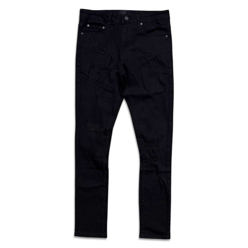 Supply Men's Distressed Skinny Jeans - Jet Black