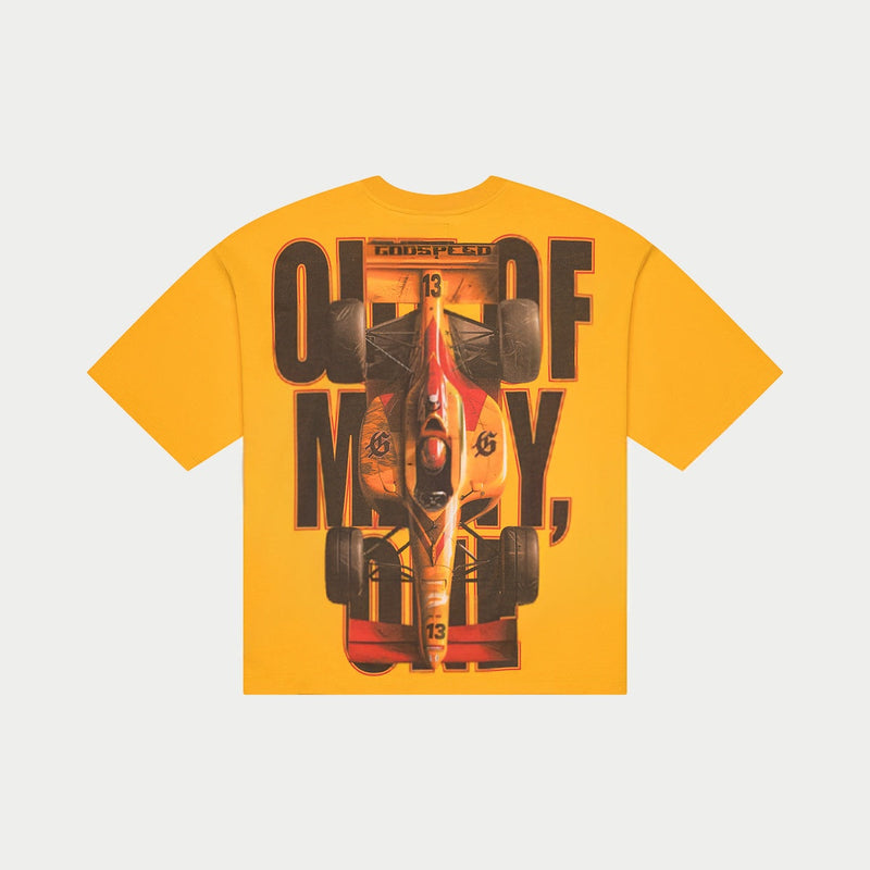Godspeed F1 Finishline Tee Yellow wash