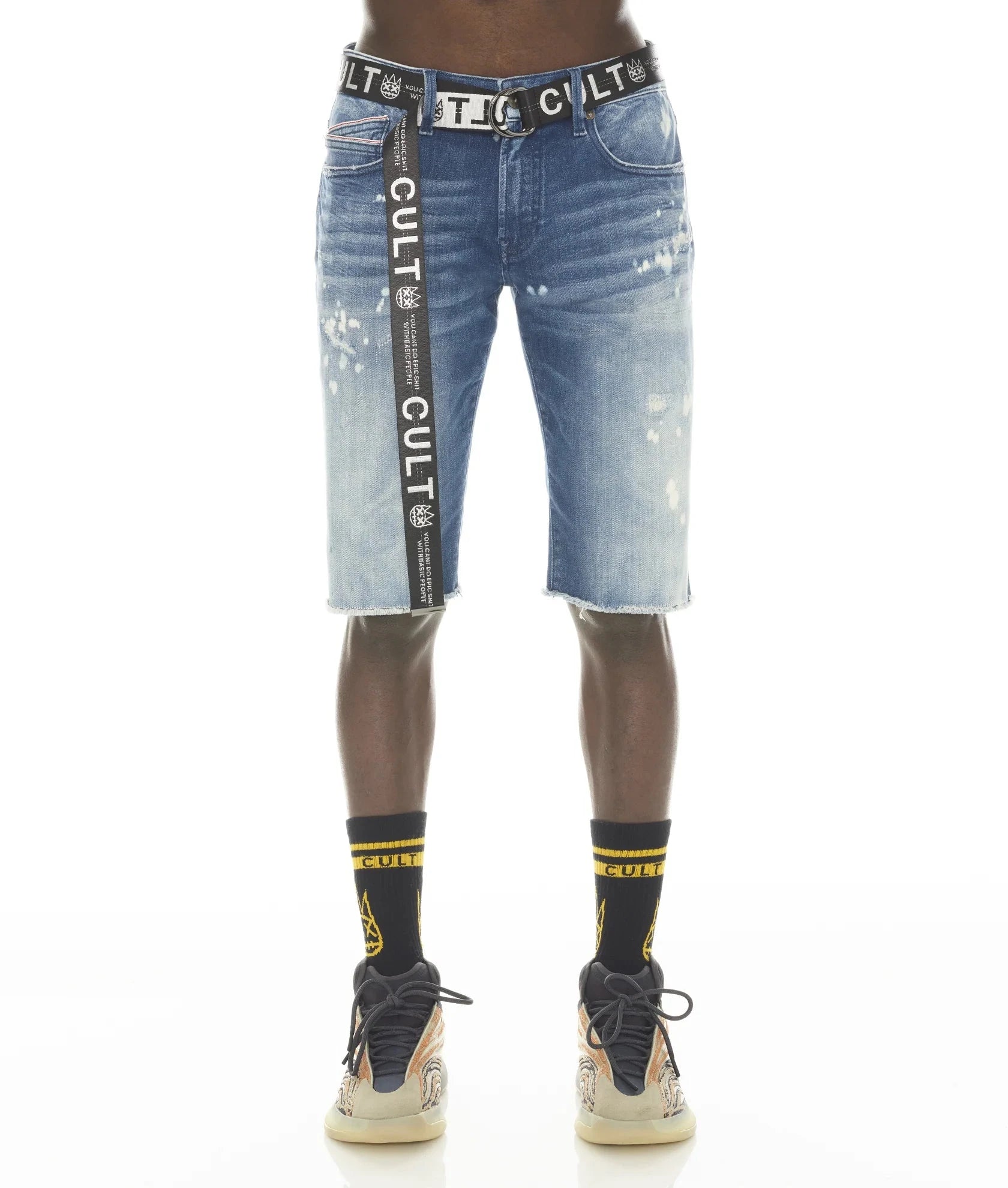 Cult of Individuality Rocker Stretch Jean Shorts – Dune Wash