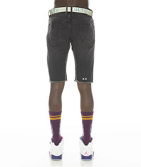 Cult of Individuality Rocker Shorts Stretch belted in  - Jet Black