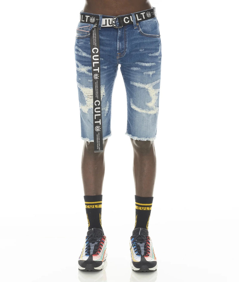 Cult of Individuality Rocker Stretch Jean Shorts – Razor Wash