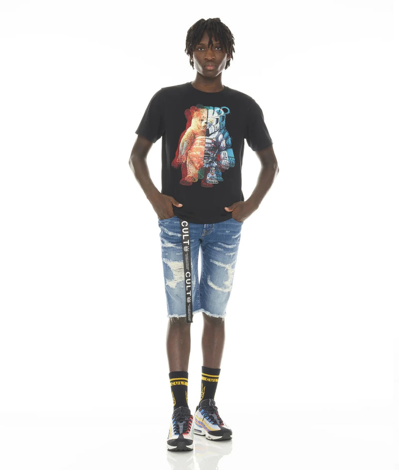 Cult of Individuality Rocker Stretch Jean Shorts – Razor Wash