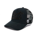 Cult Of Individuality Paisley Shimuchan Logo Mesh Back Trucker Hat Black