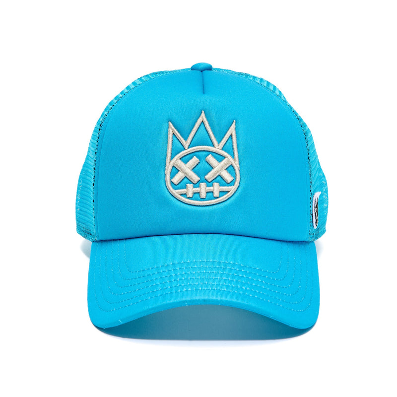 Cult of Individuality Shimuchan Logo Trucker Hat – Electric Blue Mesh