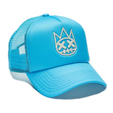 Cult of Individuality Shimuchan Logo Trucker Hat – Electric Blue Mesh