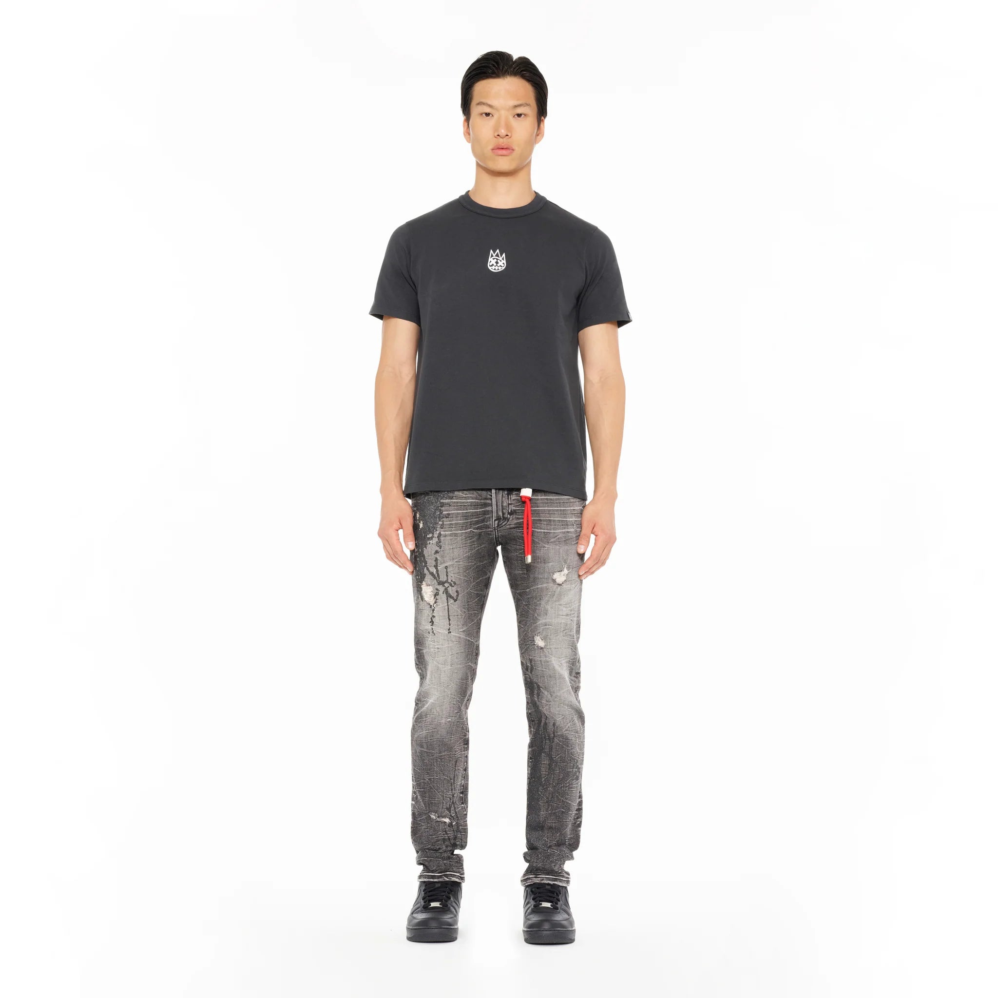 Cult of Individuality Old English Logo Tee - Steel Black